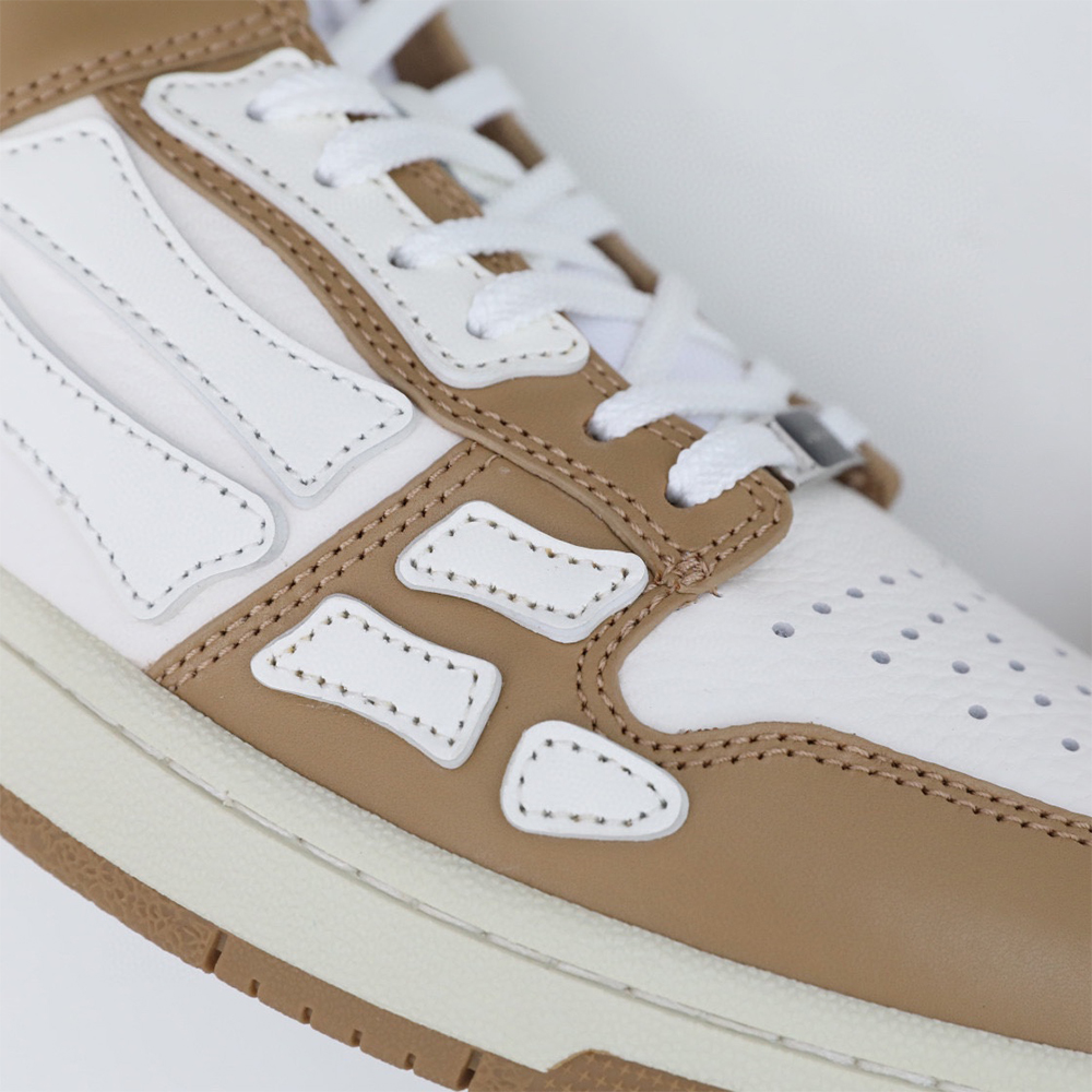 Amiri Skel-Top Low Sneaker Brown/White - FashionPlug