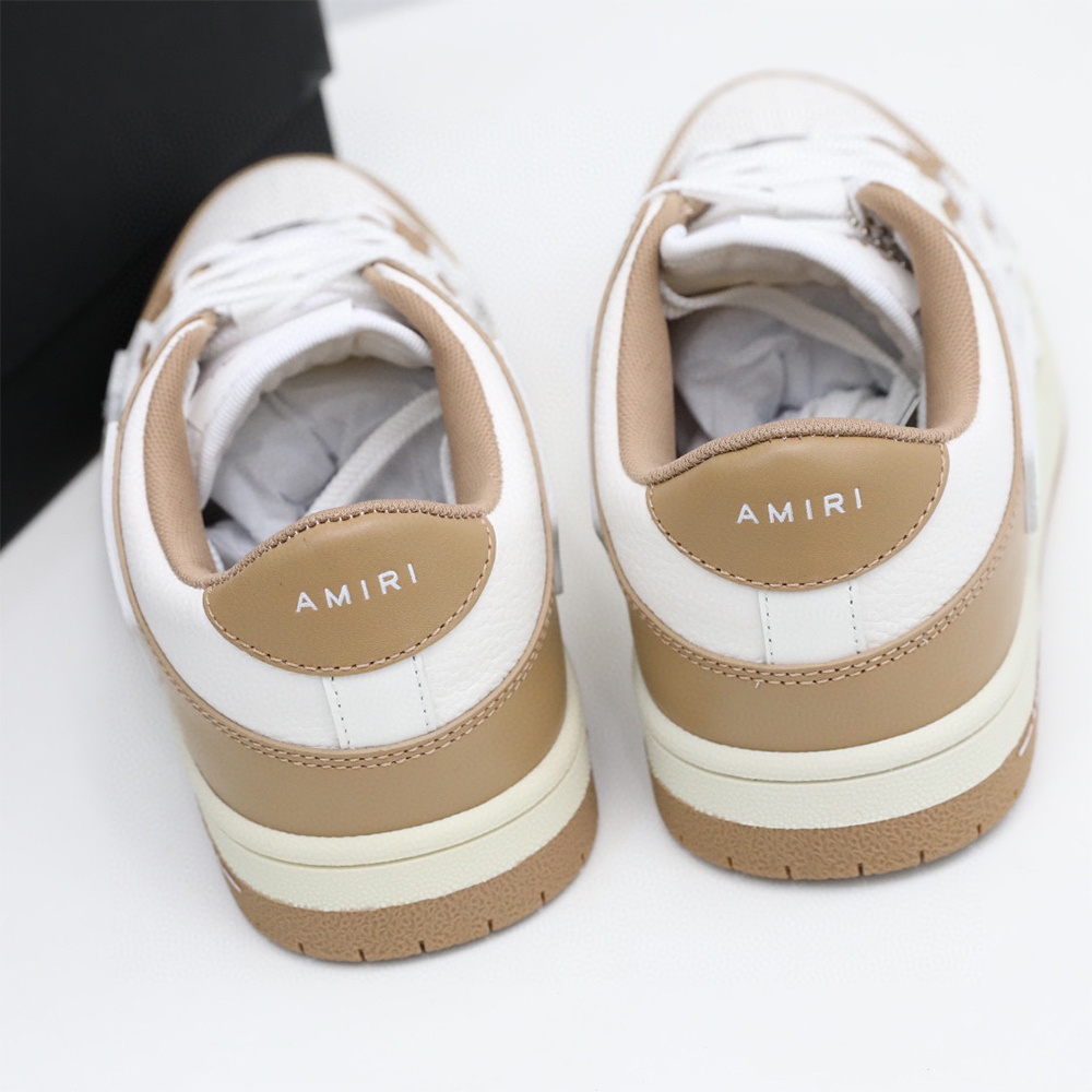 Amiri Skel-Top Low Sneaker Brown/White - FashionPlug