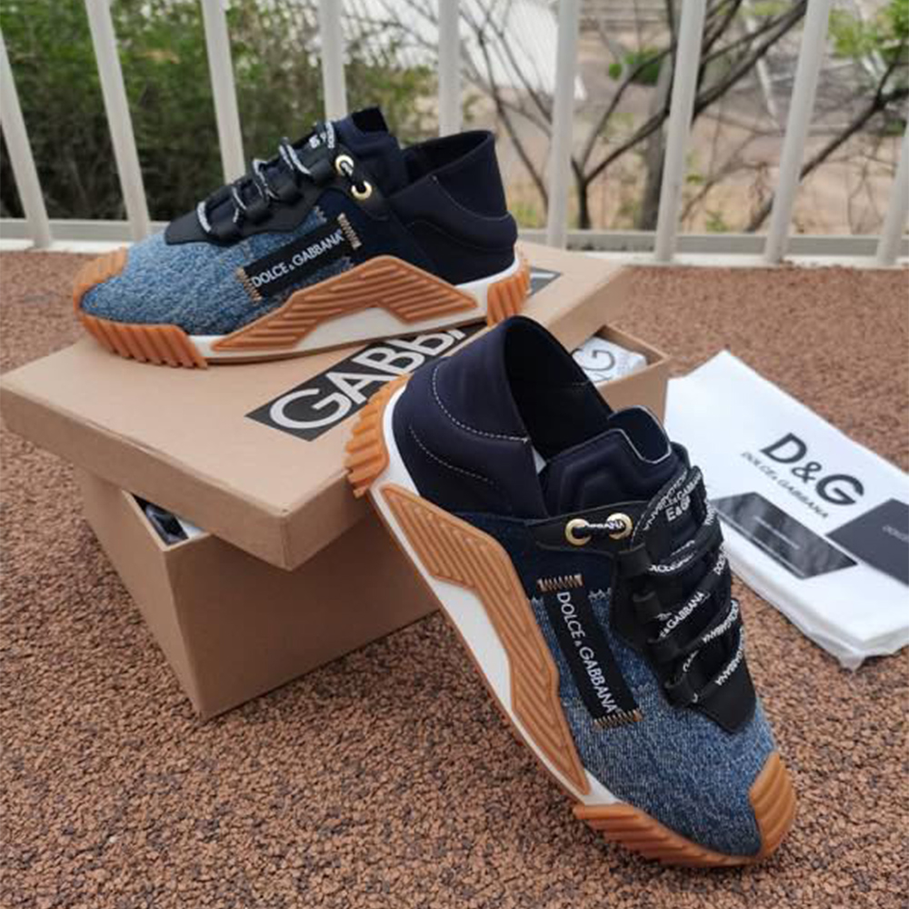 Dolce & Gabbana Mixed-Material NS1 Sneakers - FashionPlug