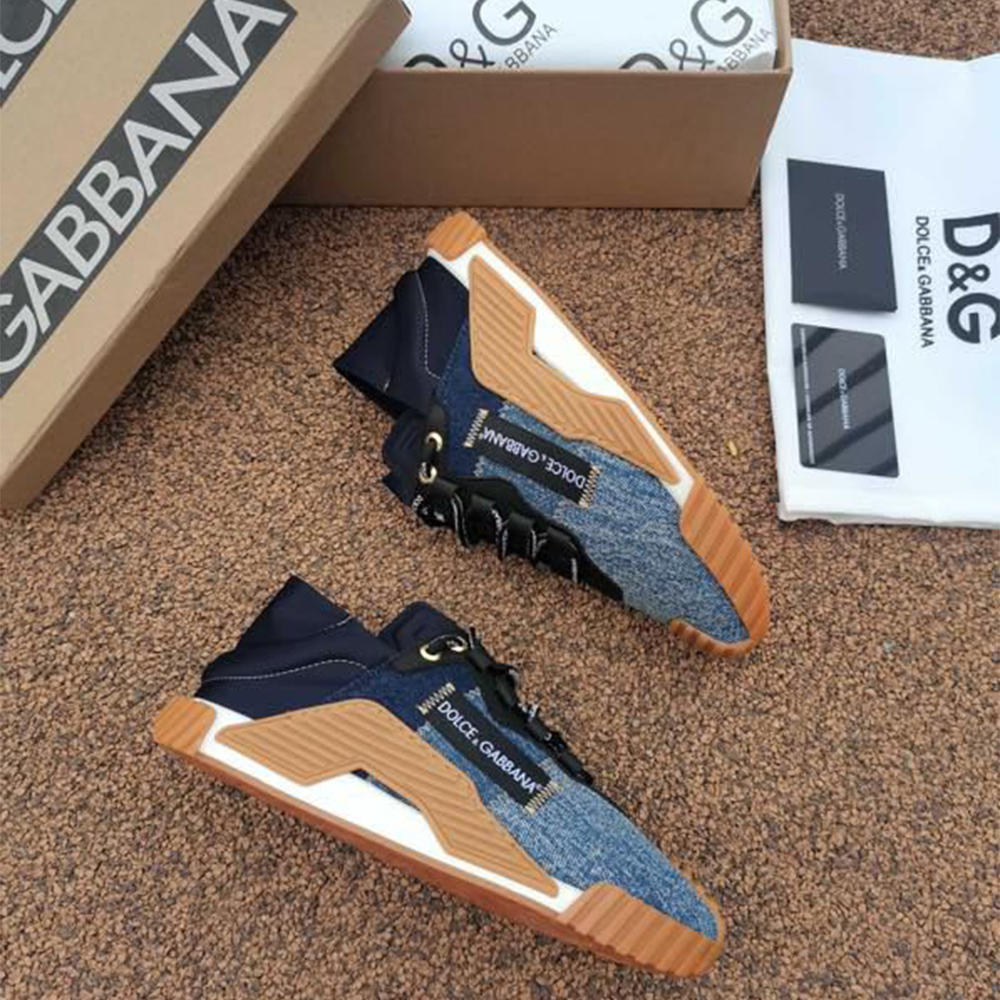 Dolce & Gabbana Mixed-Material NS1 Sneakers - FashionPlug