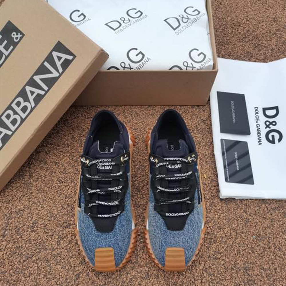 Dolce & Gabbana Mixed-Material NS1 Sneakers - FashionPlug