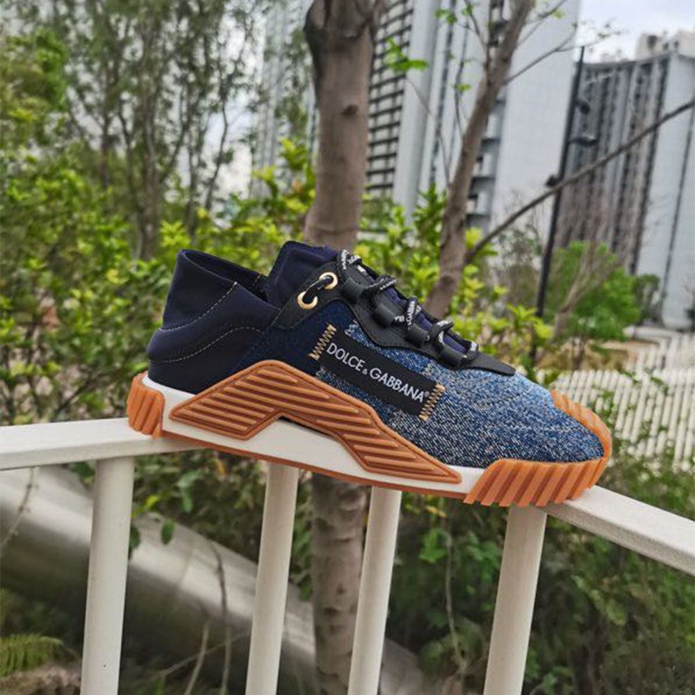 Dolce & Gabbana Mixed-Material NS1 Sneakers - FashionPlug