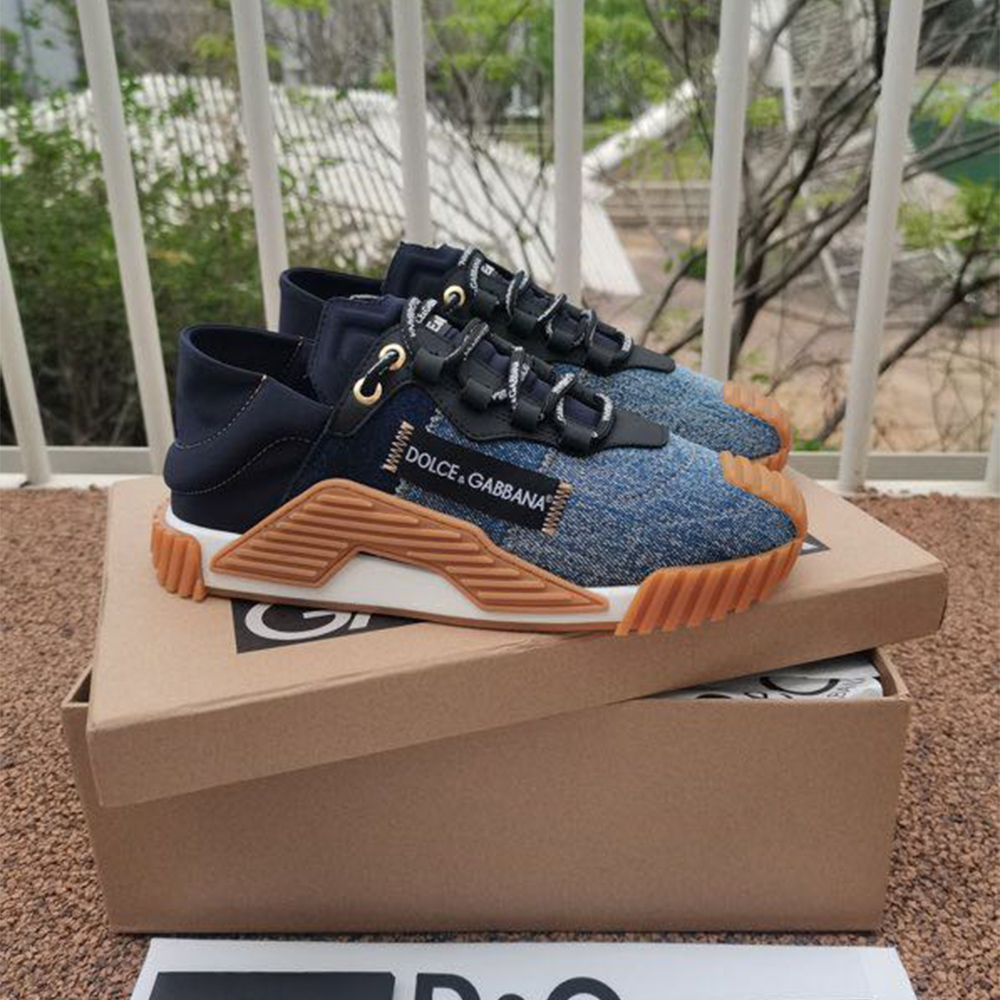 Dolce & Gabbana Mixed-Material NS1 Sneakers - FashionPlug
