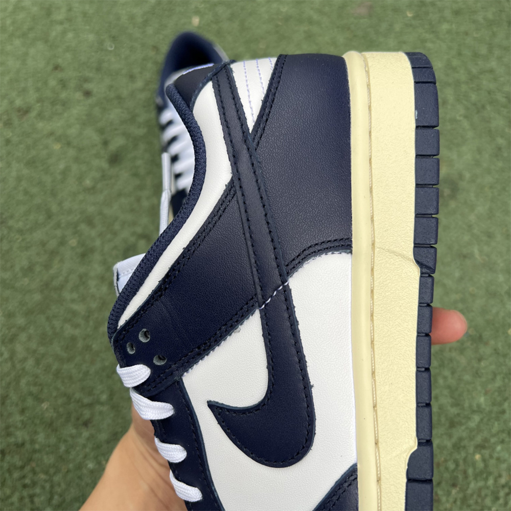 Nike Dunk Vintage Navy Sneaker - FashionPlug