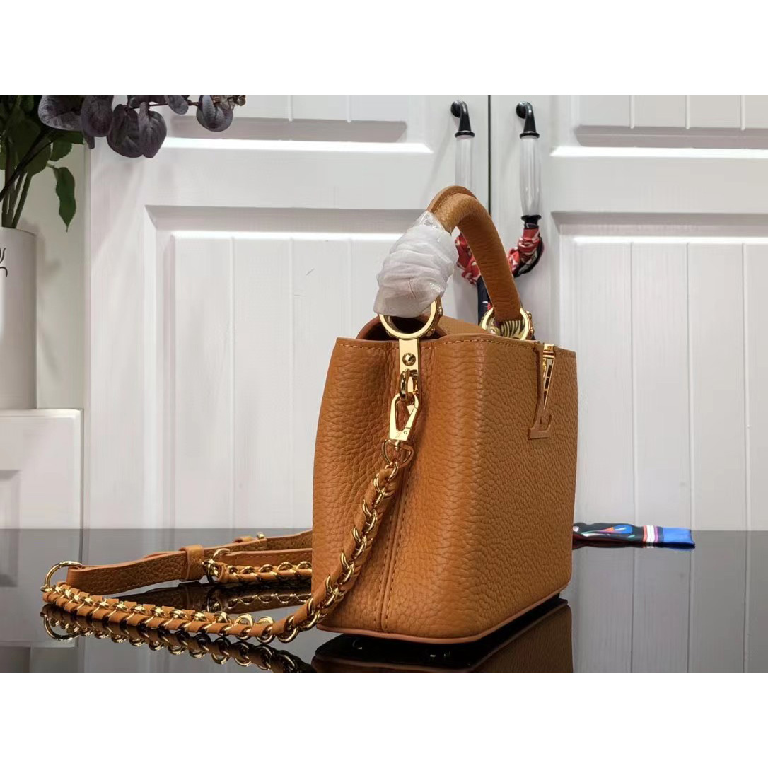 Louis Vuitton Capucines  Mini Handbag In Brown(21 x 14 x 8 cm) - FashionPlug