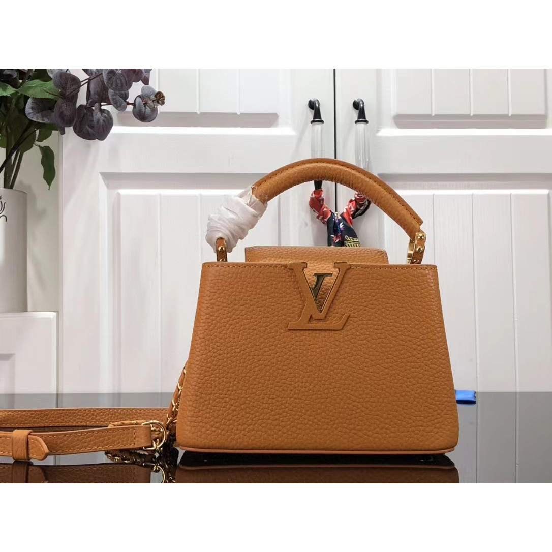 Louis Vuitton Capucines  Mini Handbag In Brown(21 x 14 x 8 cm) - FashionPlug
