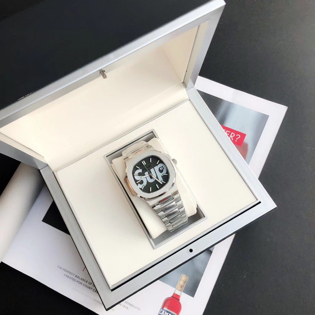 Patek Philipps Sa X Supreme Watch - FashionPlug