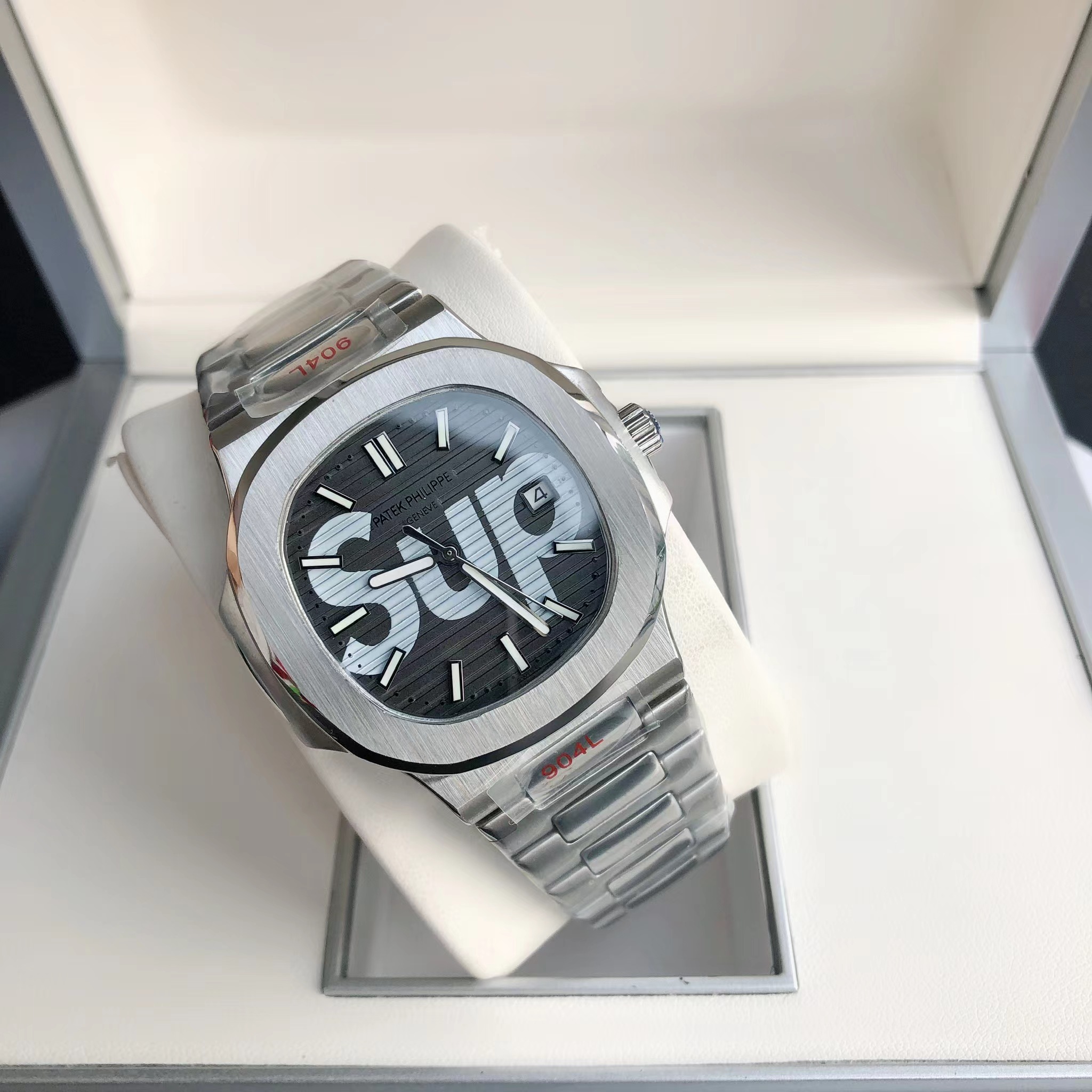 Patek Philipps Sa X Supreme Watch - FashionPlug