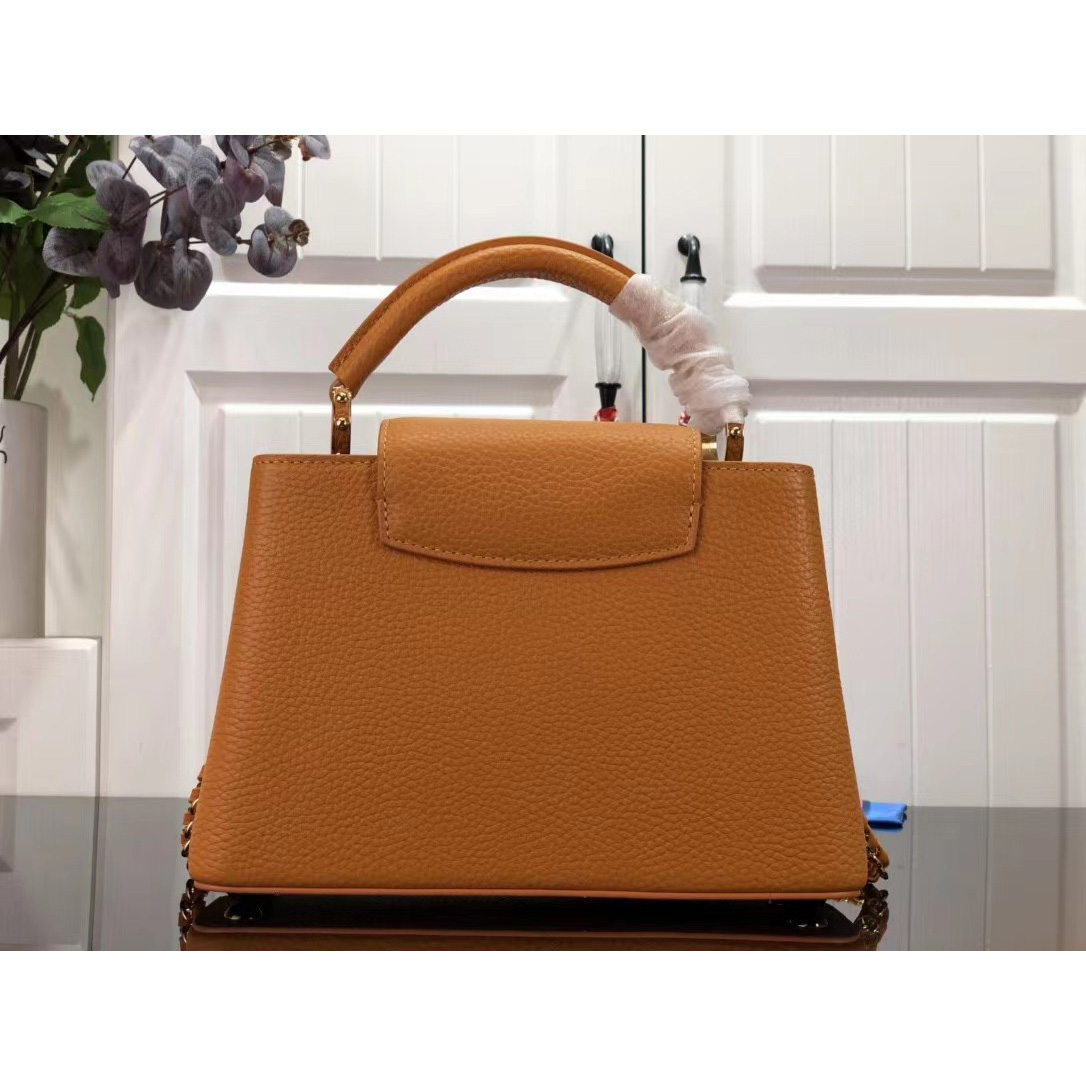 Louis Vuitton Capucines Handbag In Brown（27 x 18 x 9cm） - FashionPlug