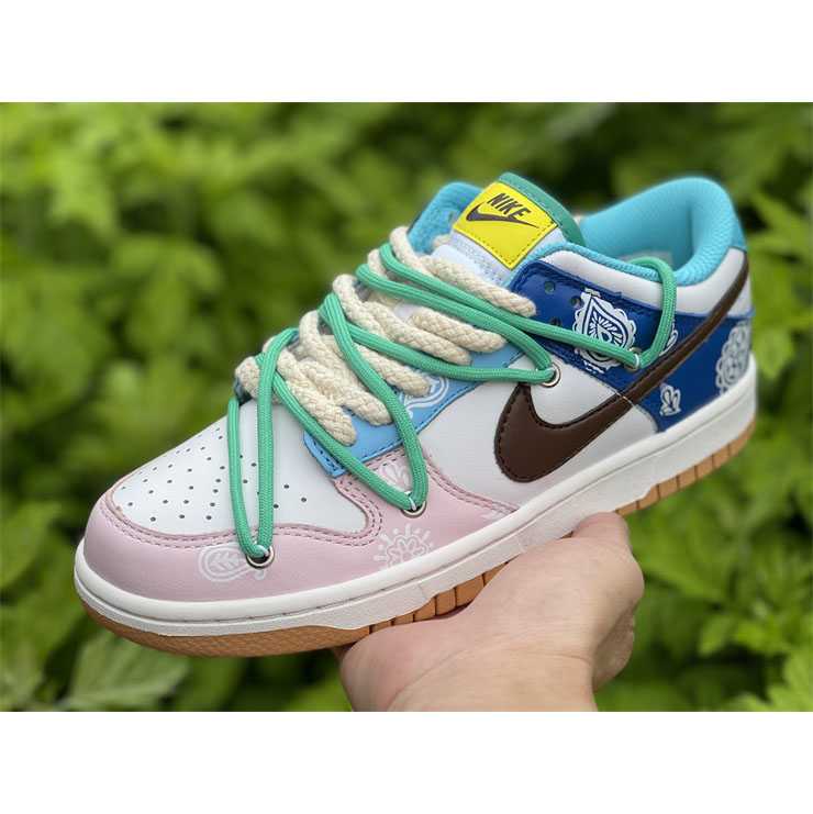 Nike Dunk Colorful Cashew Nuts Low Sneaker CZ 2496-100 - FashionPlug