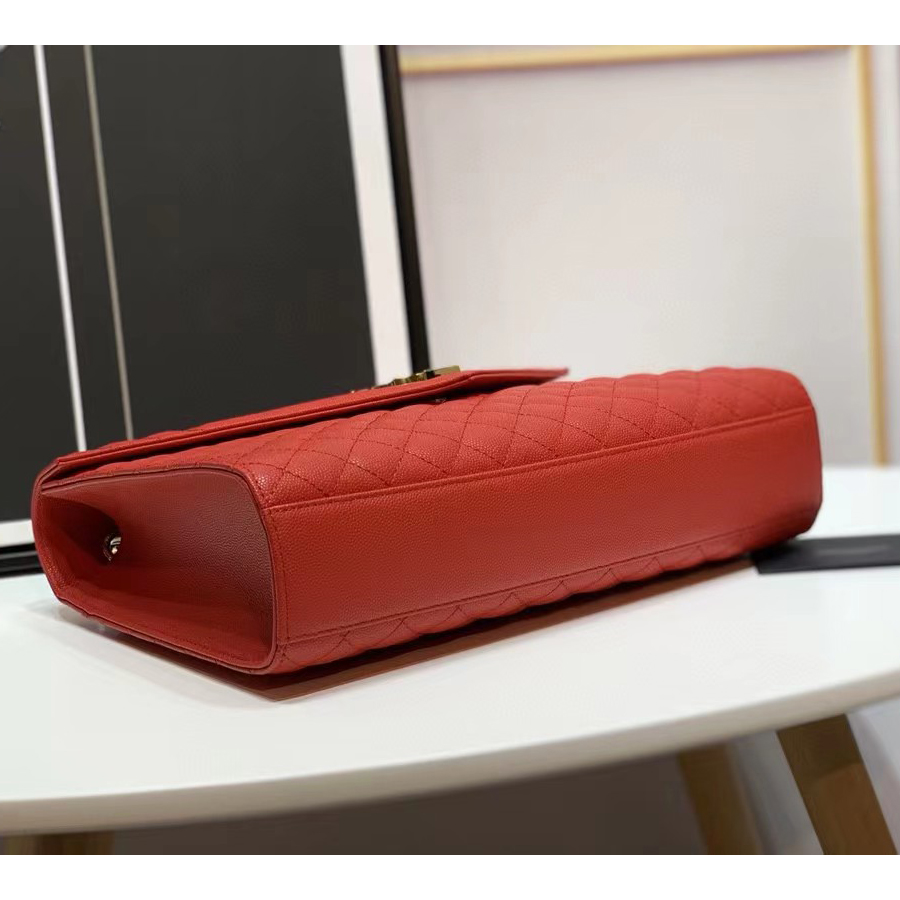 Saint Laurent Envelope Large Bag In Mix Matelasse Grain De Poudre Emboosed Leather - FashionPlug