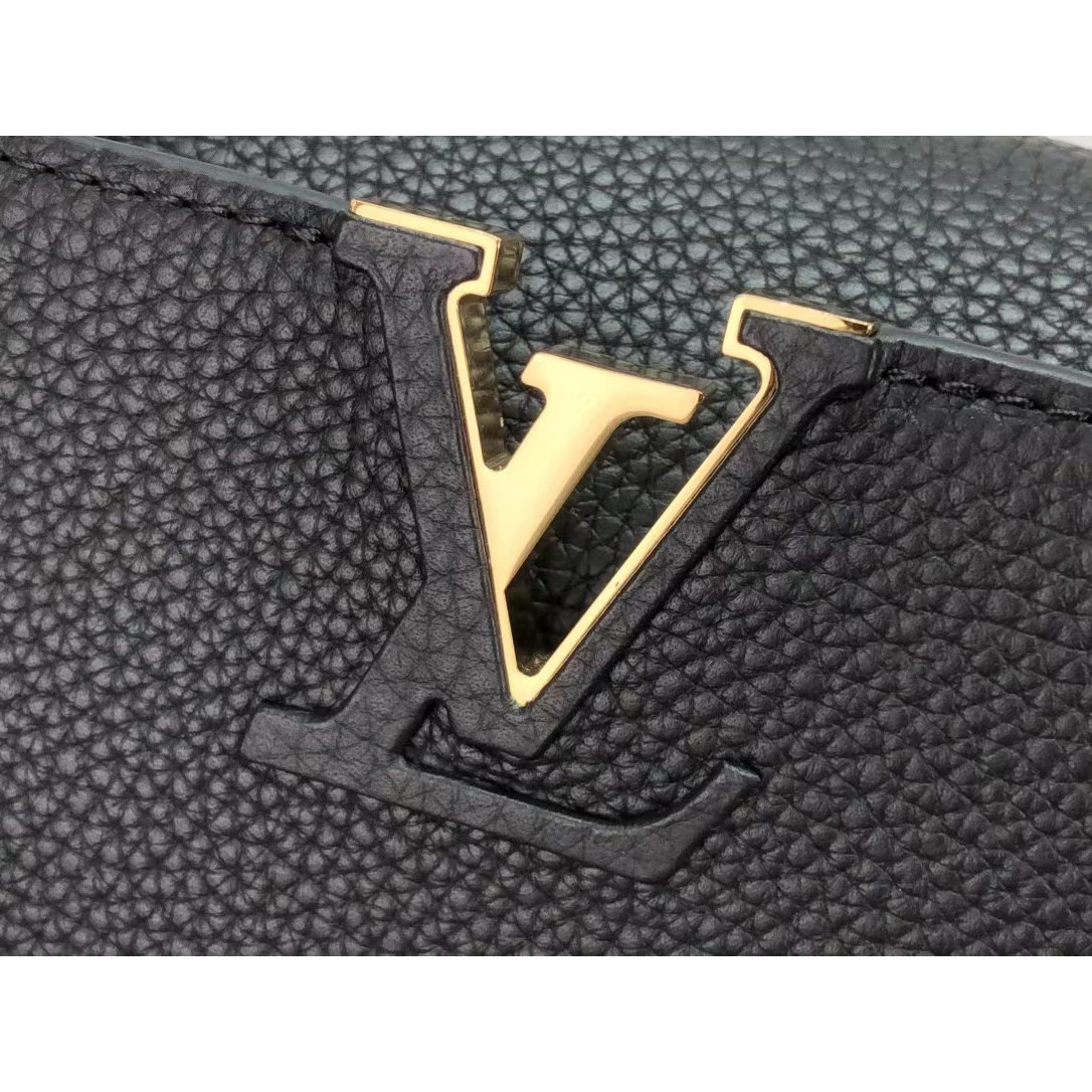 Louis Vuitton Capucines Handbag In Black（27 x 18 x 9cm） - FashionPlug