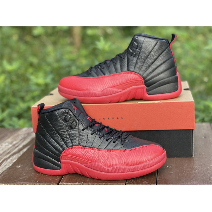 Air Jordan 12 “Flu Game” Sneakers - FashionPlug