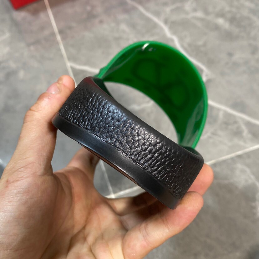 Valenti Garavani Summer V Logo Singature Sandal In Green - FashionPlug