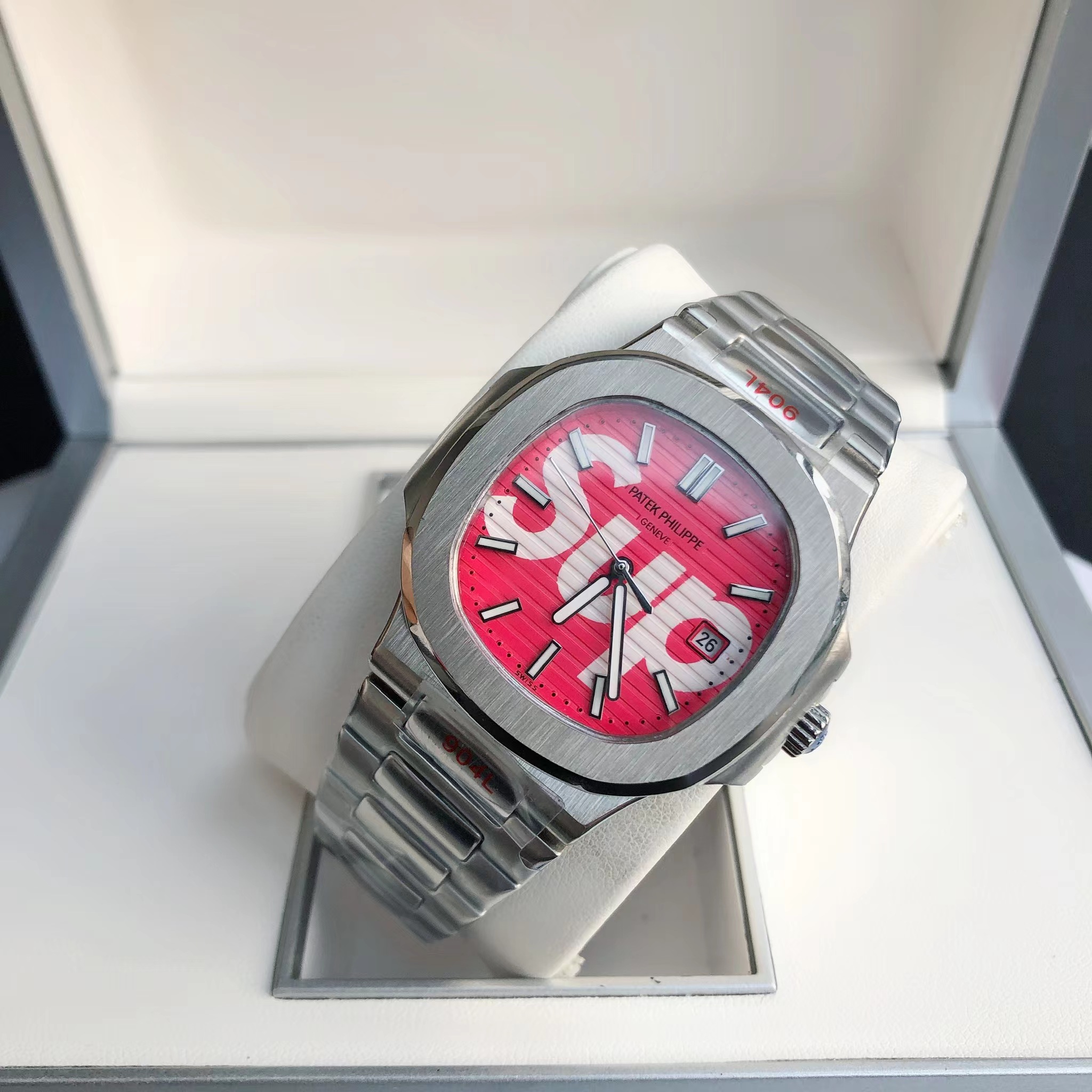 Patek Philipps Sa X Supreme Watch - FashionPlug