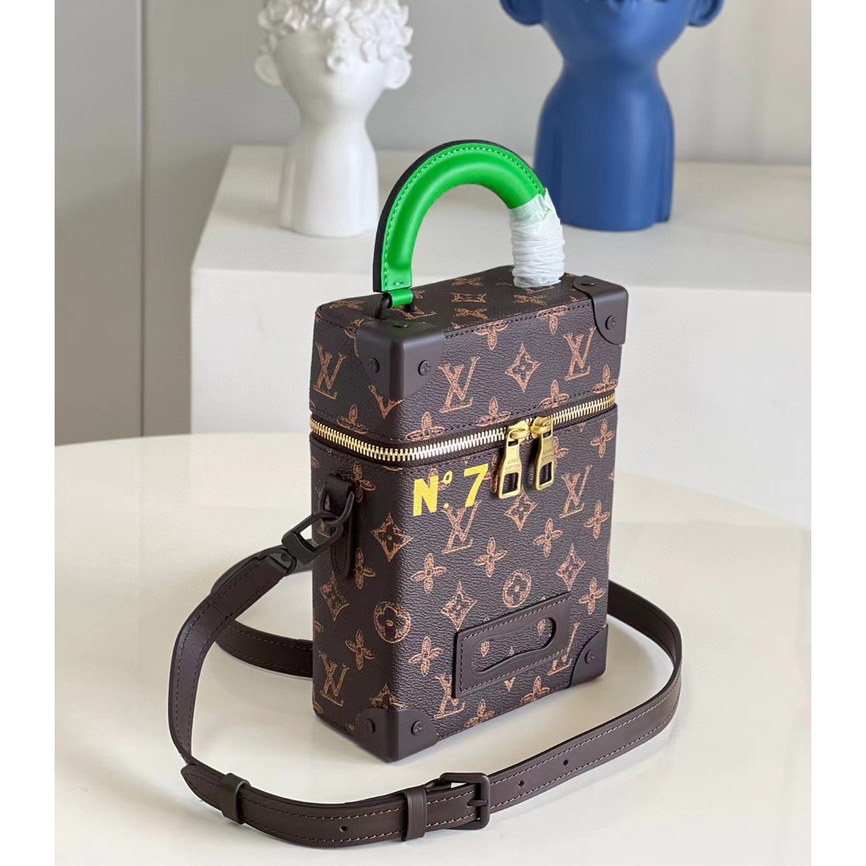 Louis Vuitton Vertical Box Trunk Handbag(15.5-22-7.5 CM) - FashionPlug