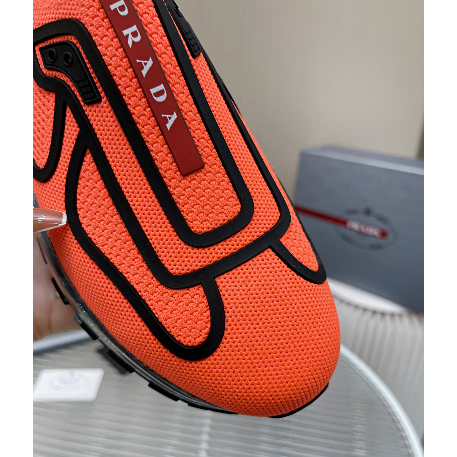 Prada Logo Sneakers  - FashionPlug