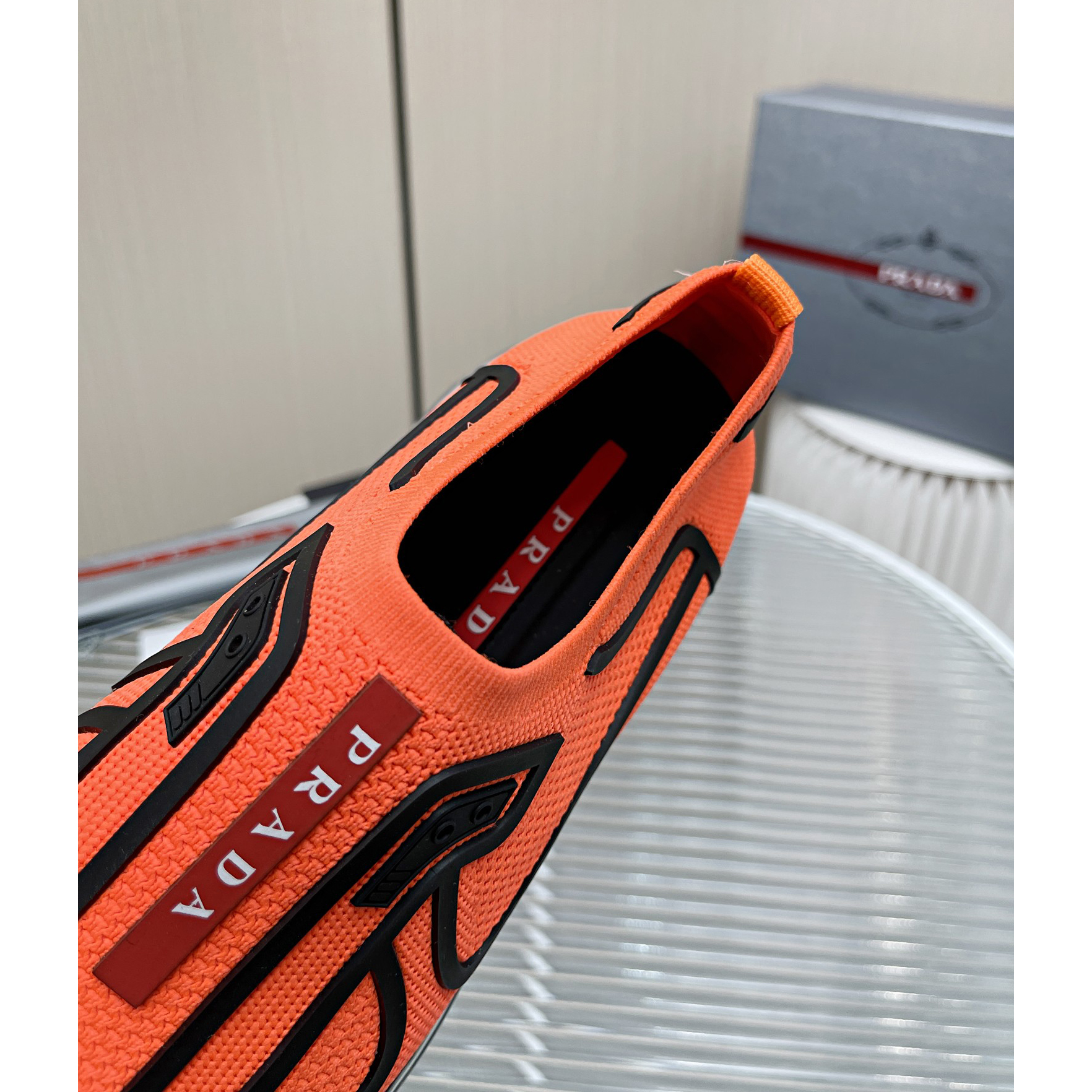 Prada Logo Sneakers  - FashionPlug