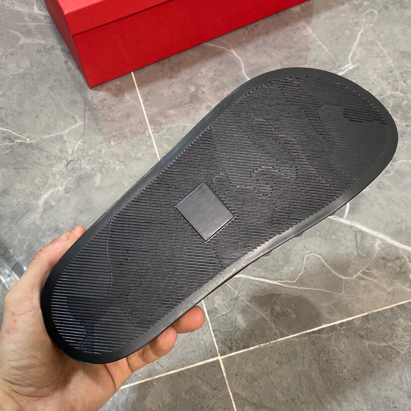 Valenti  Garavani Summer V Logo Singature Sandal In Grey - FashionPlug