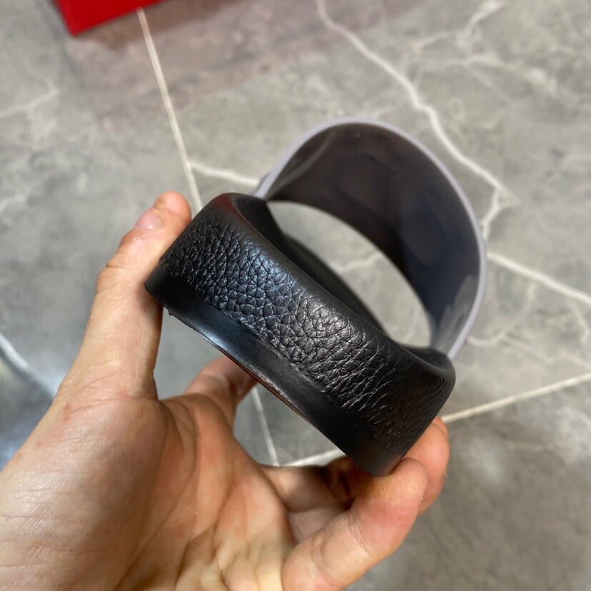 Valenti  Garavani Summer V Logo Singature Sandal In Grey - FashionPlug