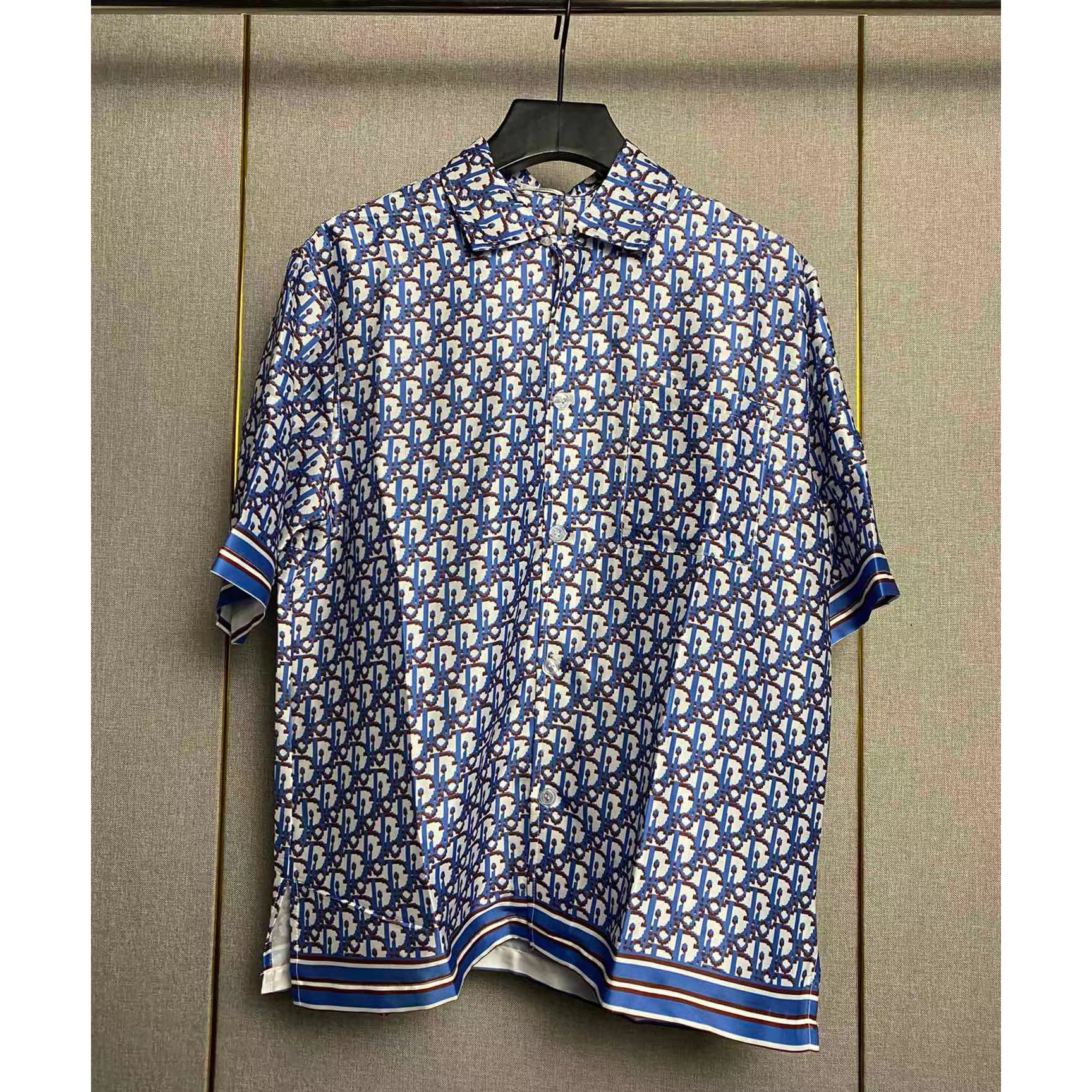 Dior Oblique Pixel Short-Sleeved Shirt And Shorts - FashionPlug