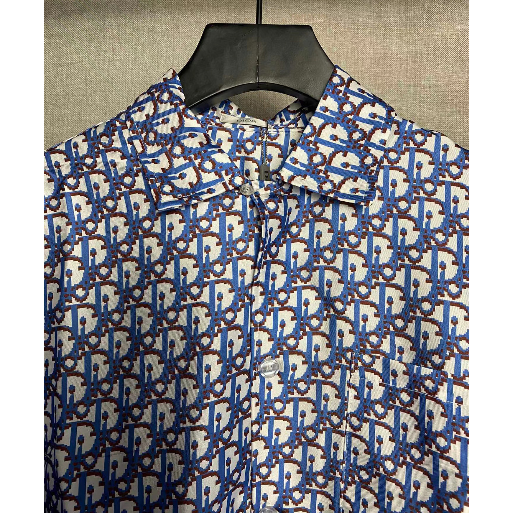 Dior Oblique Pixel Short-Sleeved Shirt And Shorts - FashionPlug