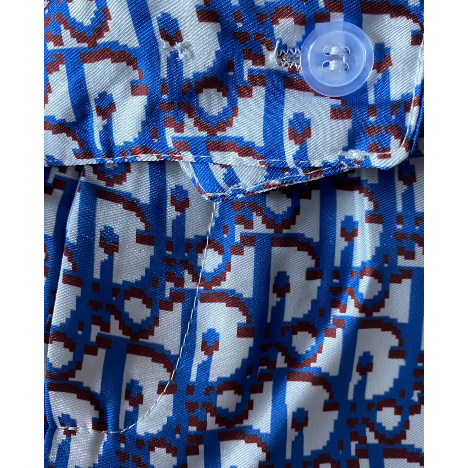 Dior Oblique Pixel Short-Sleeved Shirt And Shorts - FashionPlug