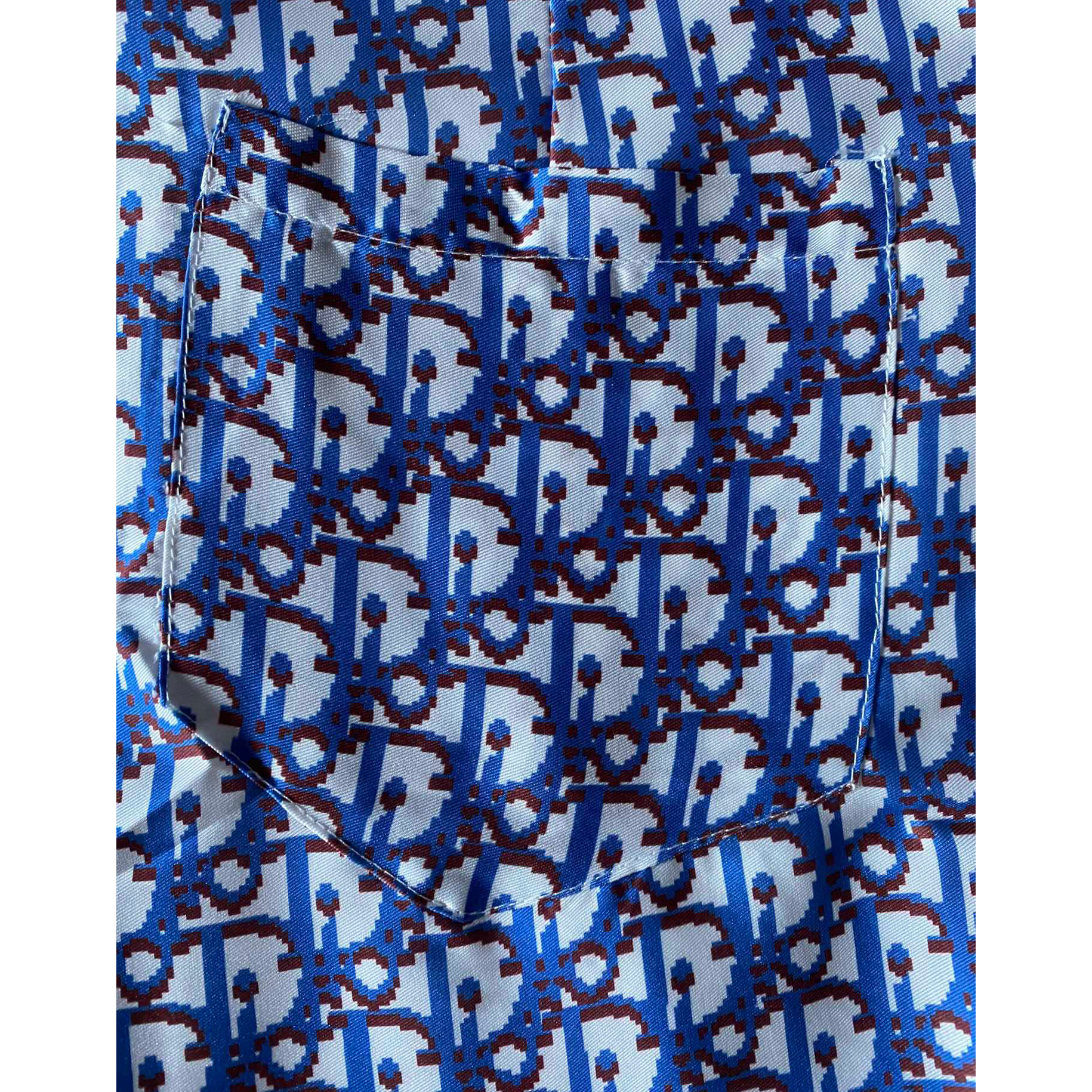 Dior Oblique Pixel Short-Sleeved Shirt And Shorts - FashionPlug