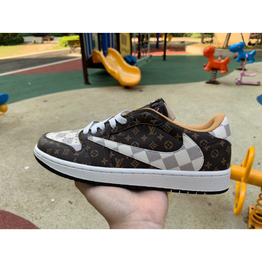 Travis Scott x Nike Air Jordan 1 Low AJ1 Sneaker DM7866-116 - FashionPlug