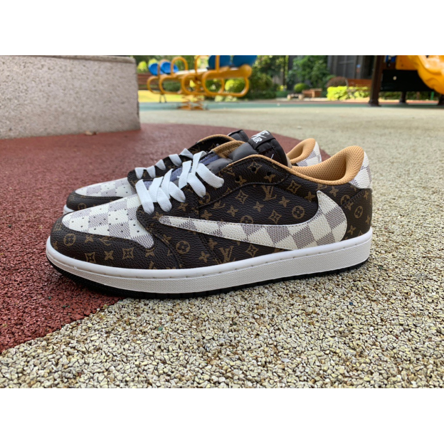 Travis Scott x Nike Air Jordan 1 Low AJ1 Sneaker DM7866-116 - FashionPlug
