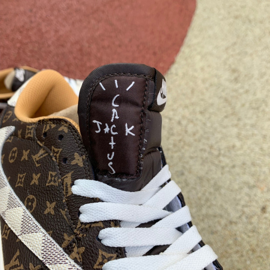 Travis Scott x Nike Air Jordan 1 Low AJ1 Sneaker DM7866-116 - FashionPlug