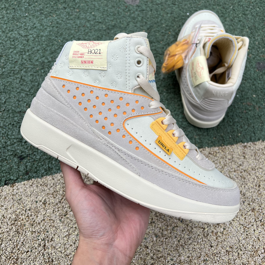 Union x Air Jordan 2 “Rattan”Sneakers - FashionPlug
