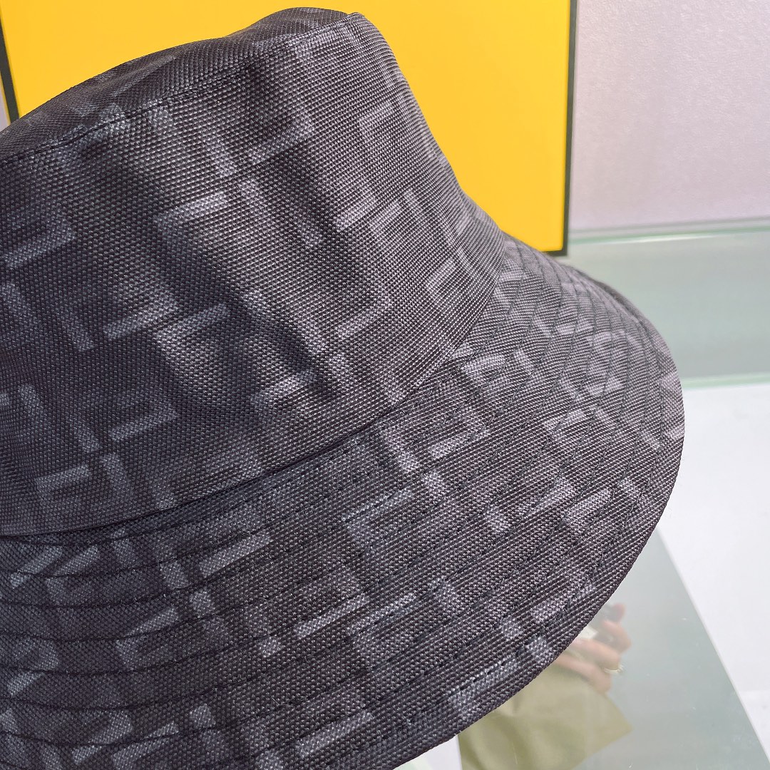 Fendi Multicolor Canvas Bucket Hat - FashionPlug