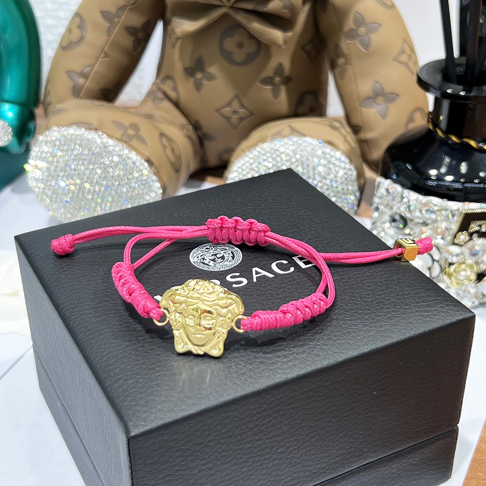 Versace Medusa Woven Bracelet - FashionPlug