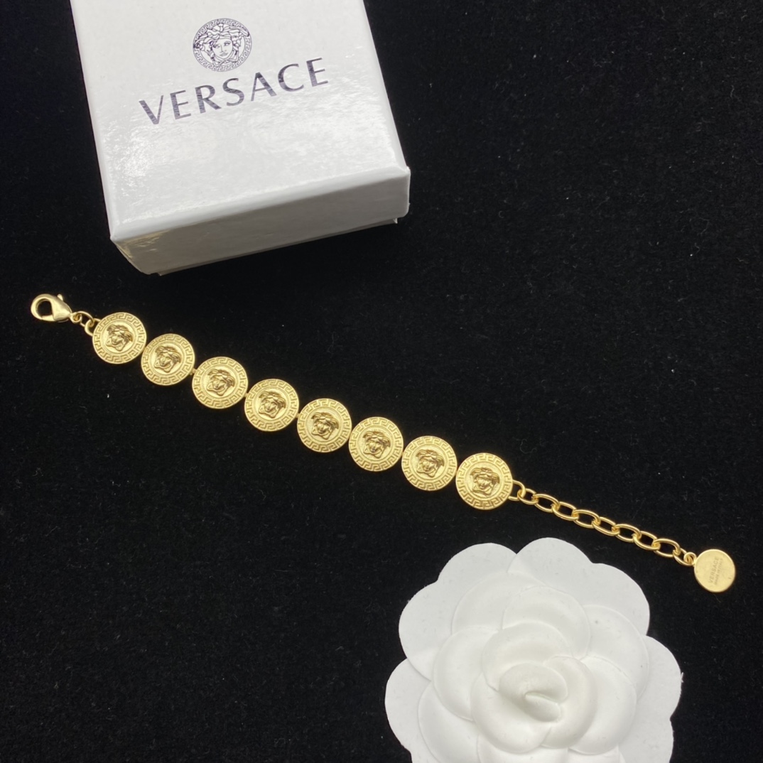 Versace Medusa Logo Bracelet - FashionPlug
