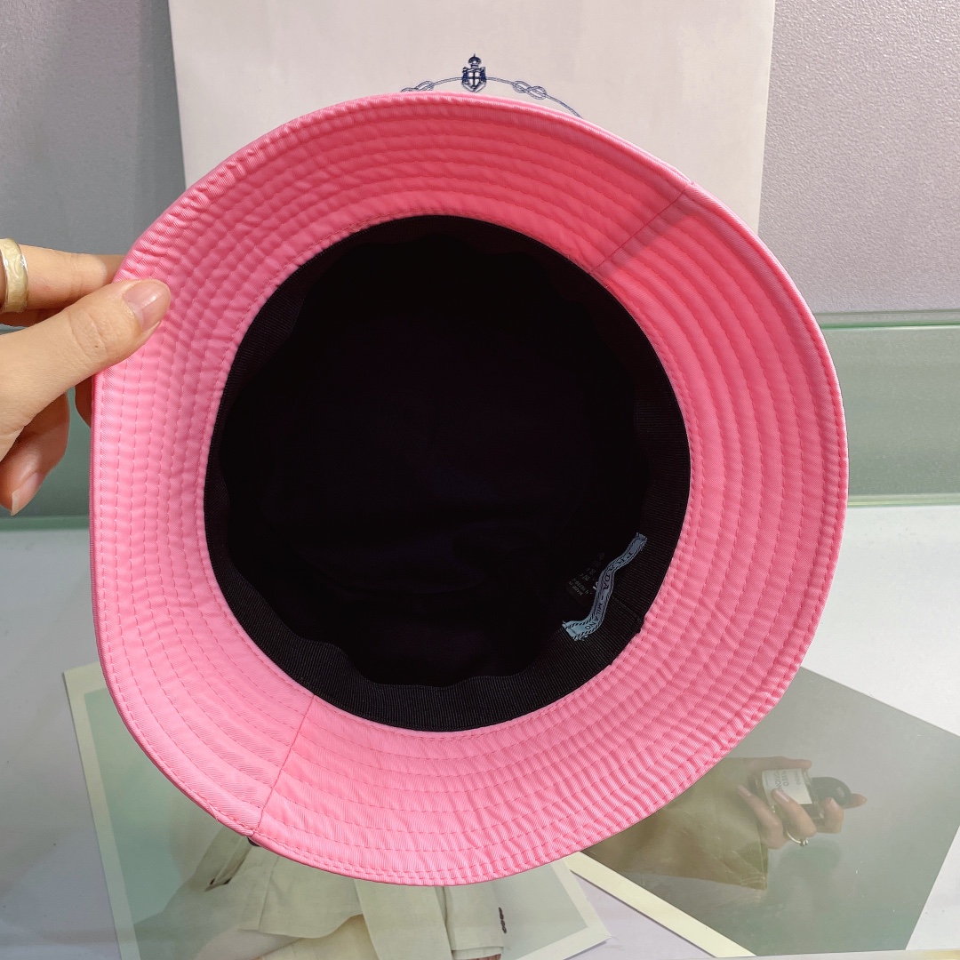 Prada Canvas Bucket Hat - FashionPlug
