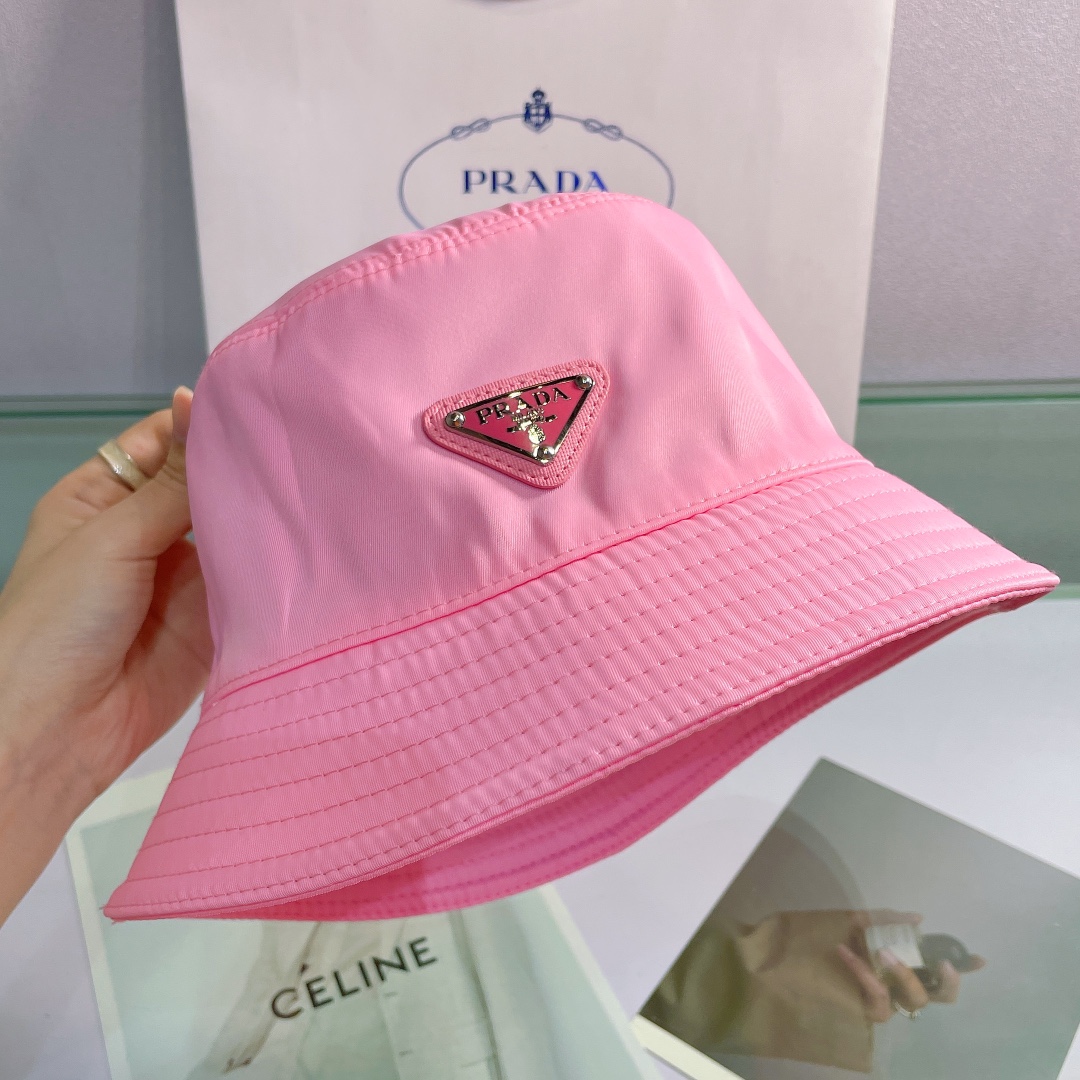 Prada Canvas Bucket Hat - FashionPlug