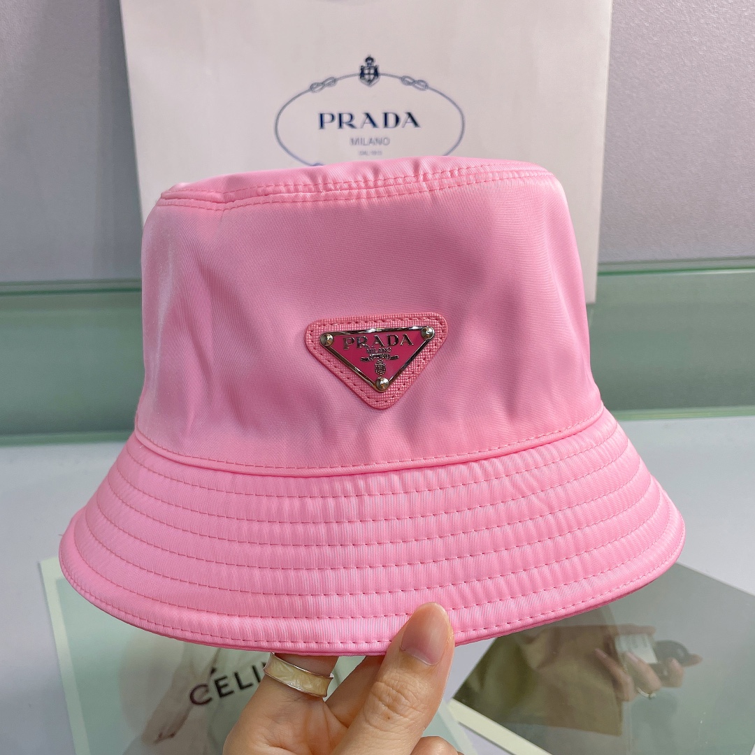Prada Canvas Bucket Hat - FashionPlug