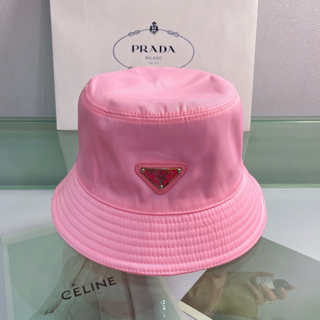 Prada Canvas Bucket Hat - FashionPlug