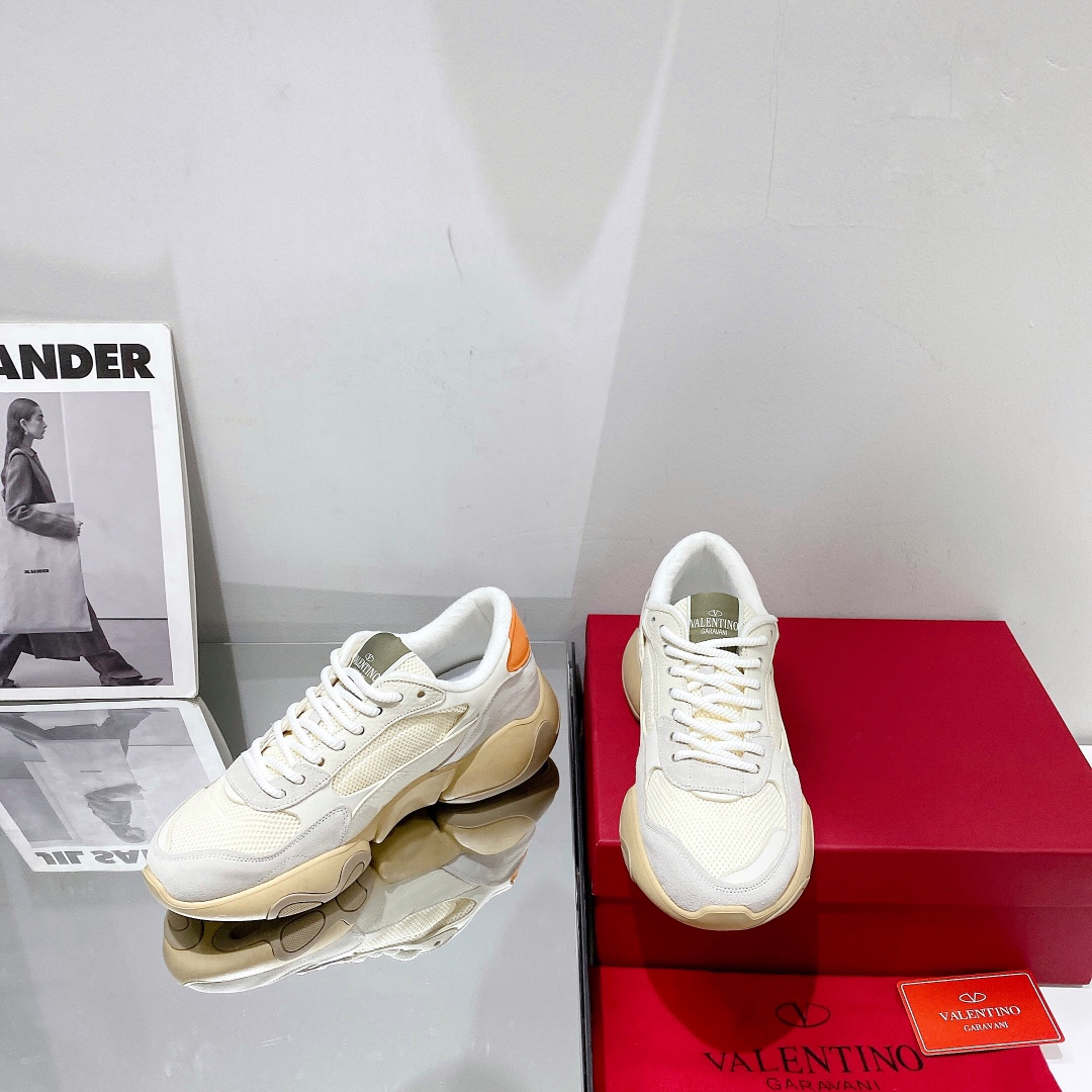 Valenti  Mesh Fabric And Suede Sneakers - FashionPlug