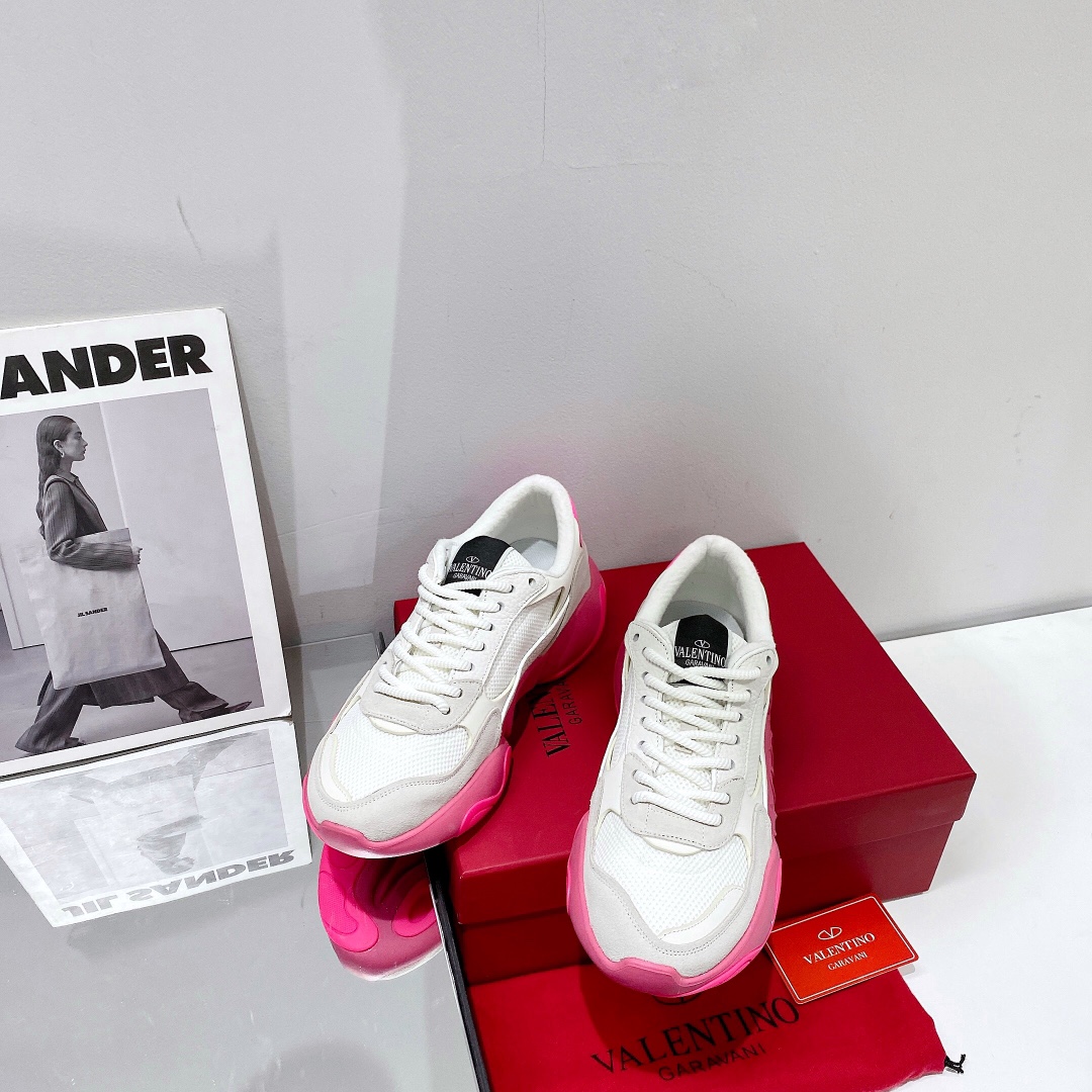Valenti Mesh Fabric And Suede Sneakers - FashionPlug