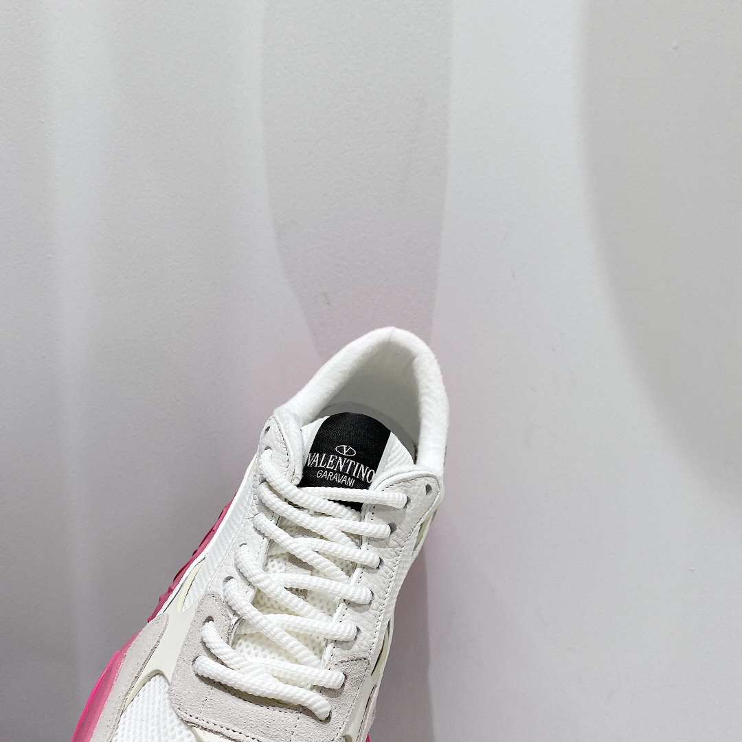 Valenti Mesh Fabric And Suede Sneakers - FashionPlug