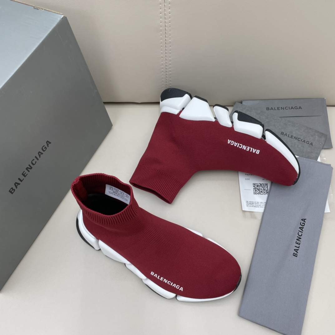 Balenciaga  Speed 2.0 Recycled Knit Sneaker  - FashionPlug