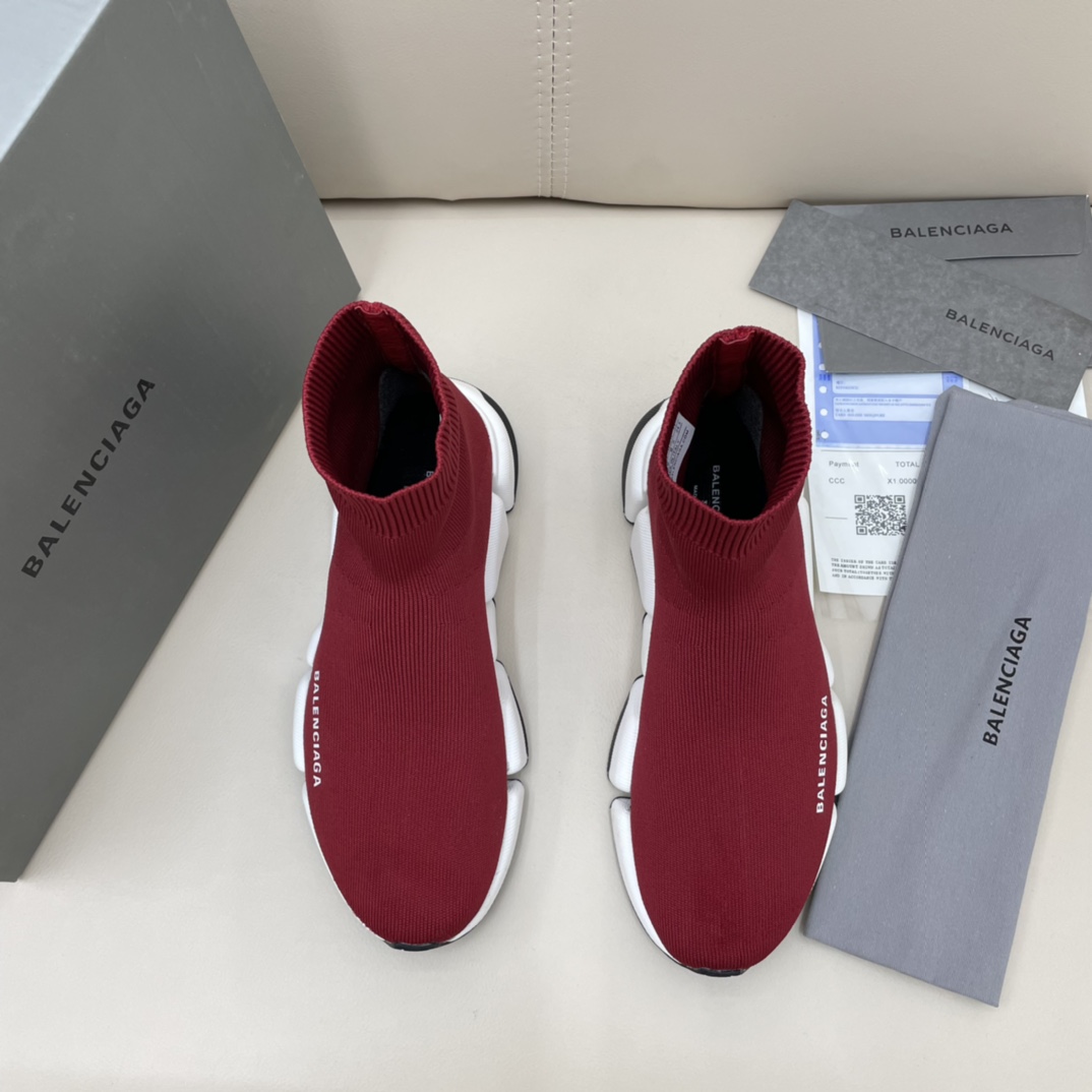 Balenciaga  Speed 2.0 Recycled Knit Sneaker  - FashionPlug