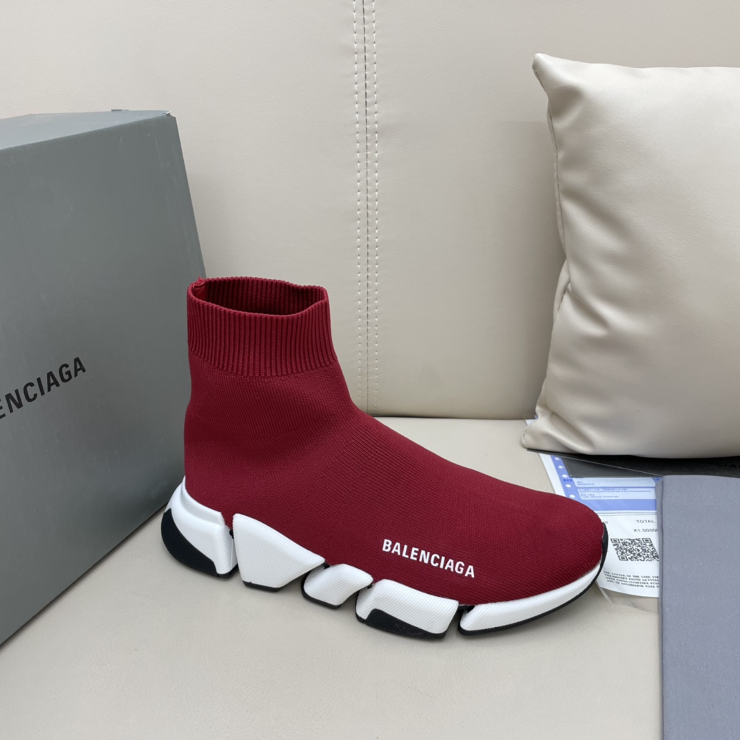 Balenciaga  Speed 2.0 Recycled Knit Sneaker  - FashionPlug