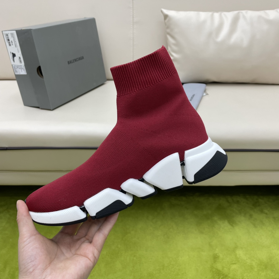 Balenciaga  Speed 2.0 Recycled Knit Sneaker  - FashionPlug
