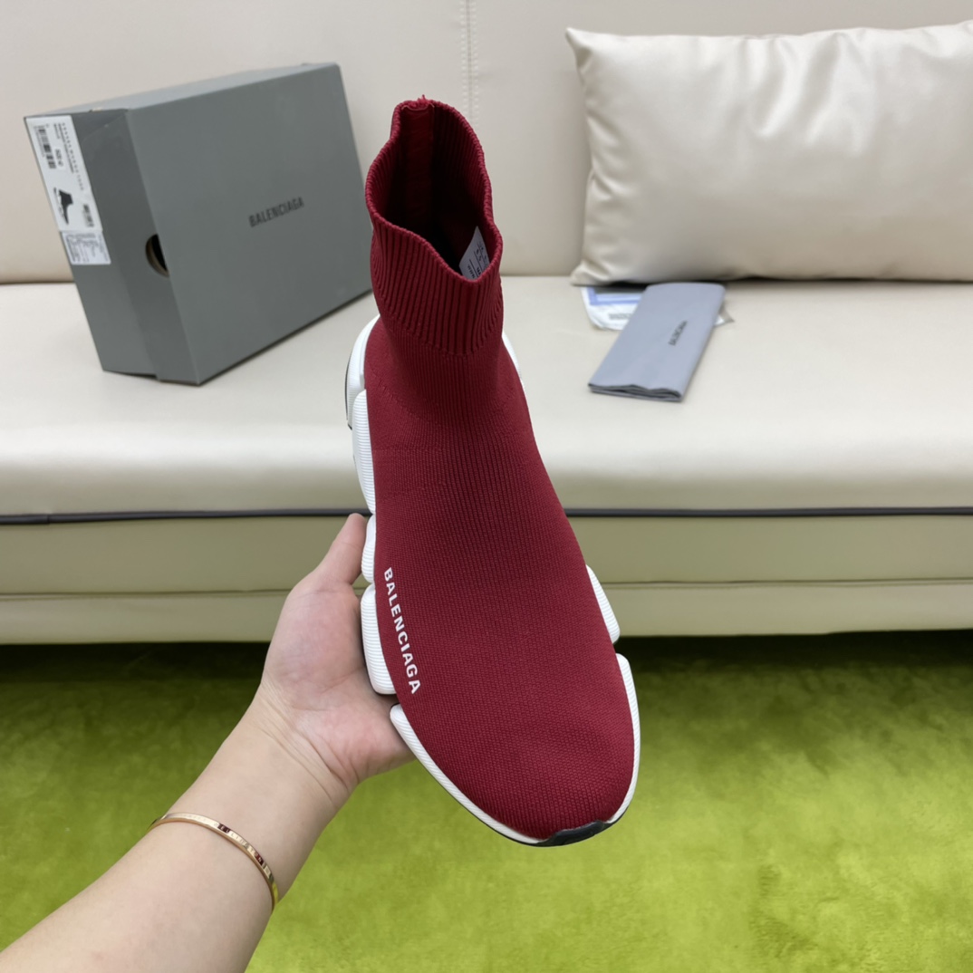 Balenciaga  Speed 2.0 Recycled Knit Sneaker  - FashionPlug