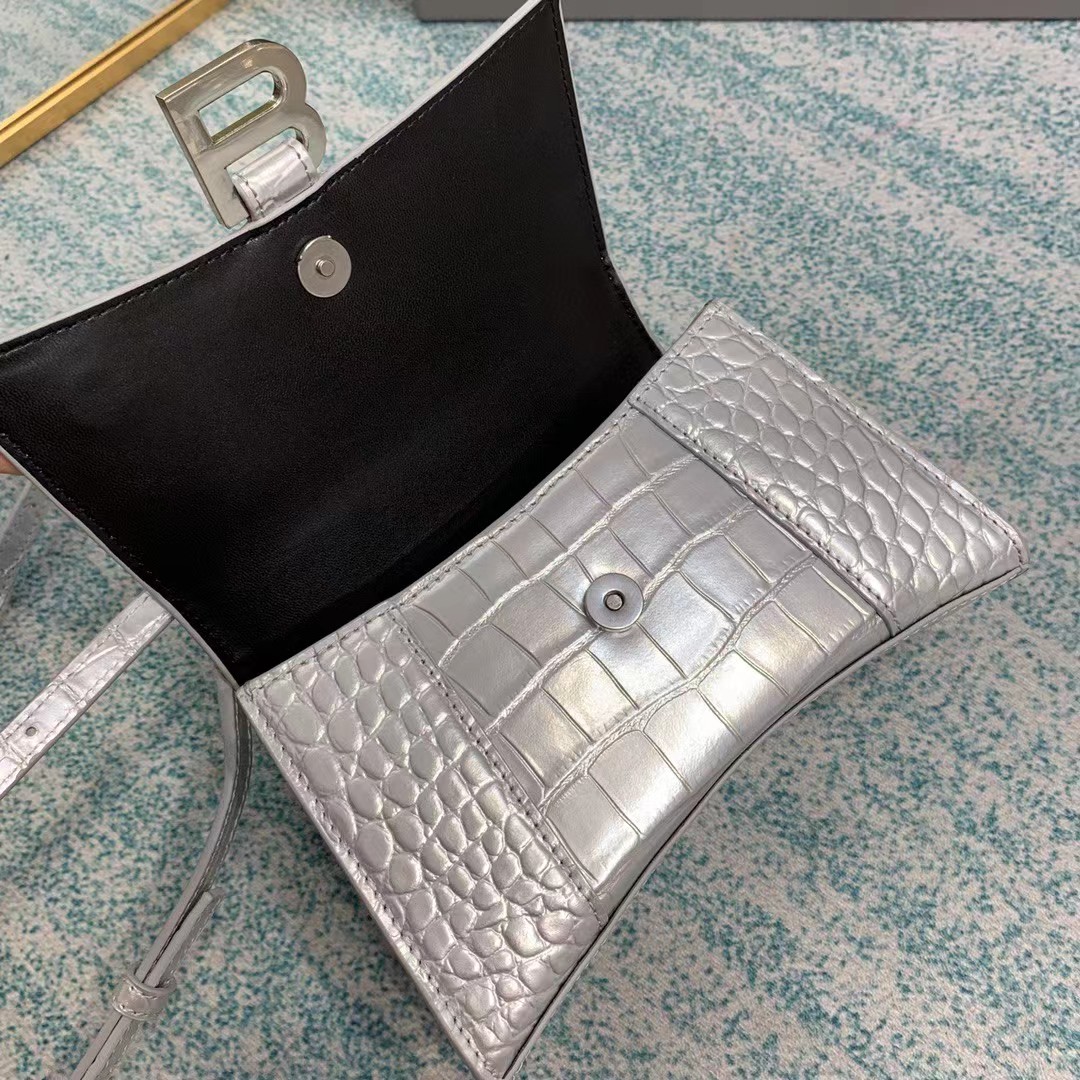 Balenciaga Hourglass Top Handle Bag (19-21-8CM) - FashionPlug