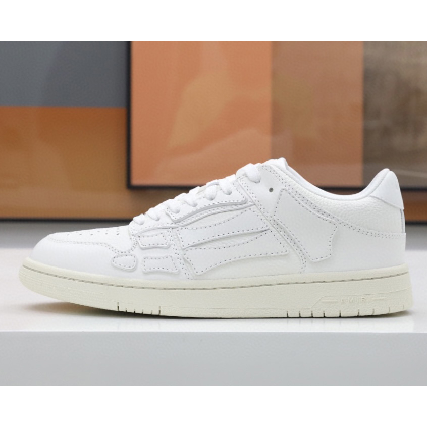 Amiri Skel-Top Low Sneaker White - FashionPlug
