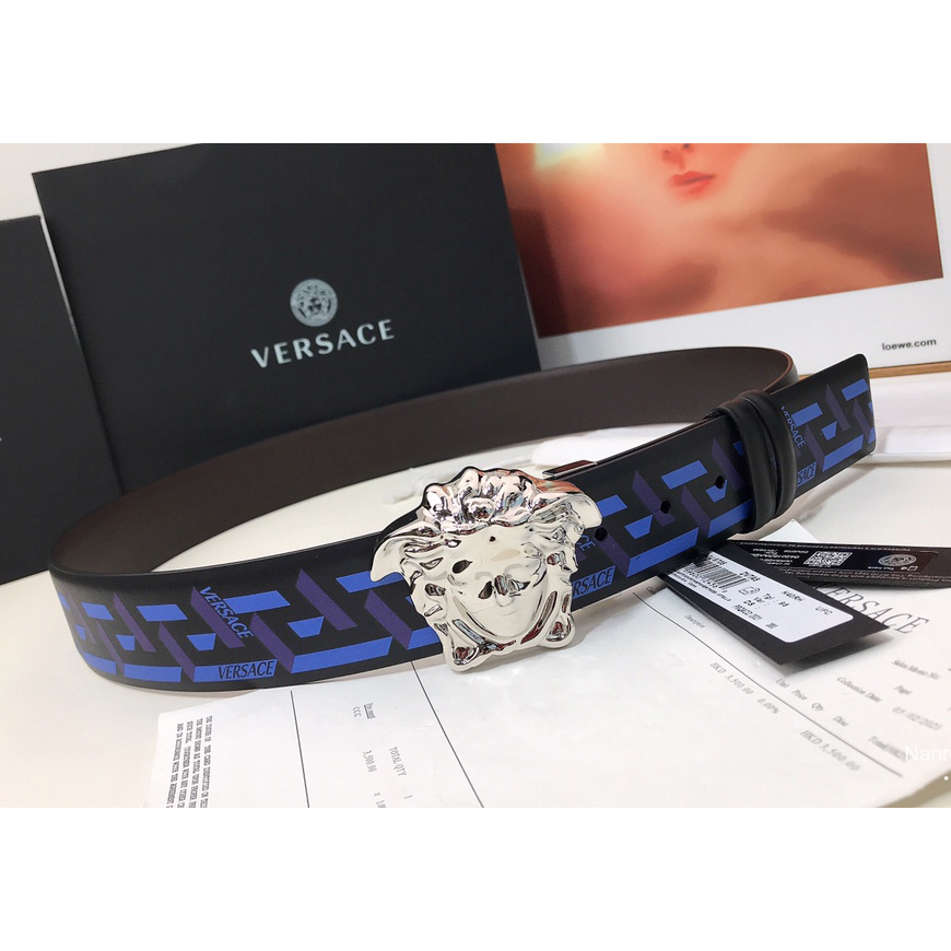 Versace La Greca Print 40 MM Belt  - FashionPlug